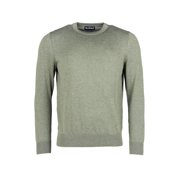 Barbour Pullover Pullover Uomo in cotone morbido e leggero Verde salvia - Francavilla Moda